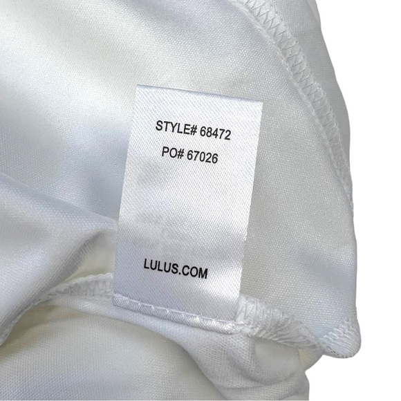 NWT Lulu's Heavenly Hues White Mini Dress Size S - Picture 6 of 9